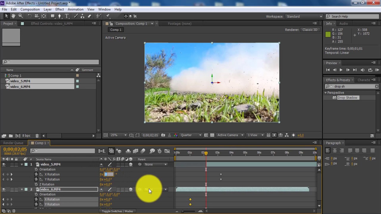 diagonal corner flip tutorial   after effects
