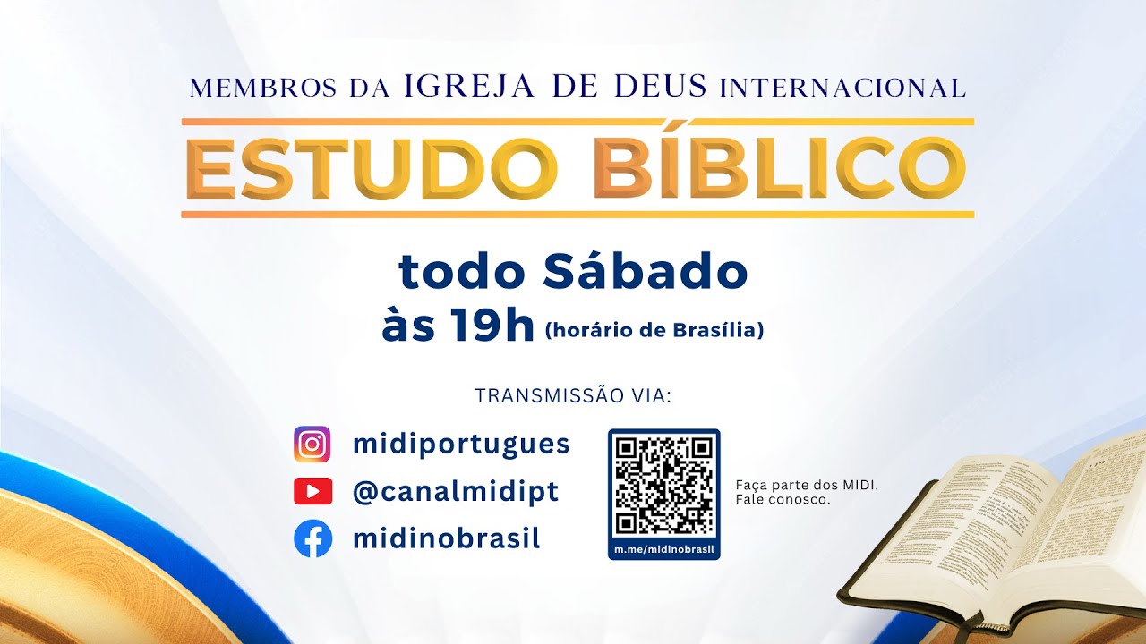 MIDI Estudo Bíblico | 23 de agosto de 2025 às 19h