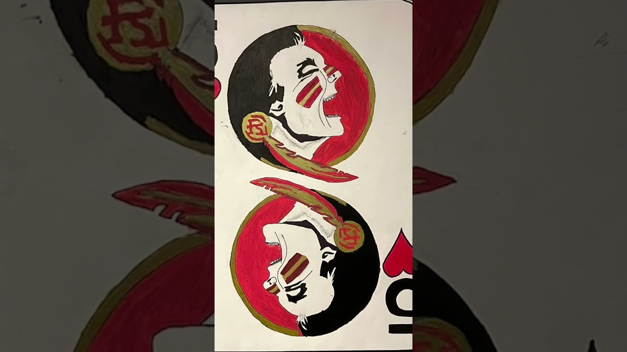 My FSU card is on display