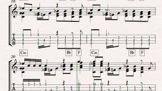 Ghost Busters Theme (2) - improved  Sibelius version of my Ukulele arrangement