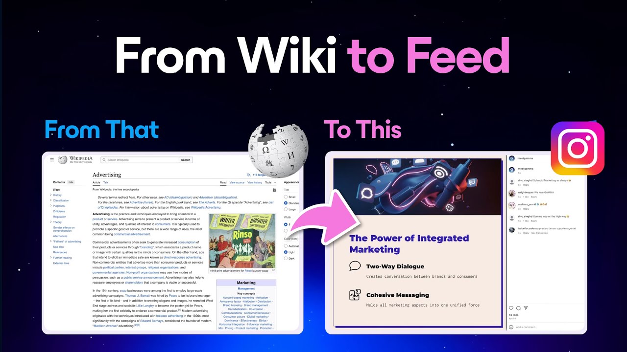 Create Social Media Posts from Wikipedia with AI | Gamma Tutorial - YouTube