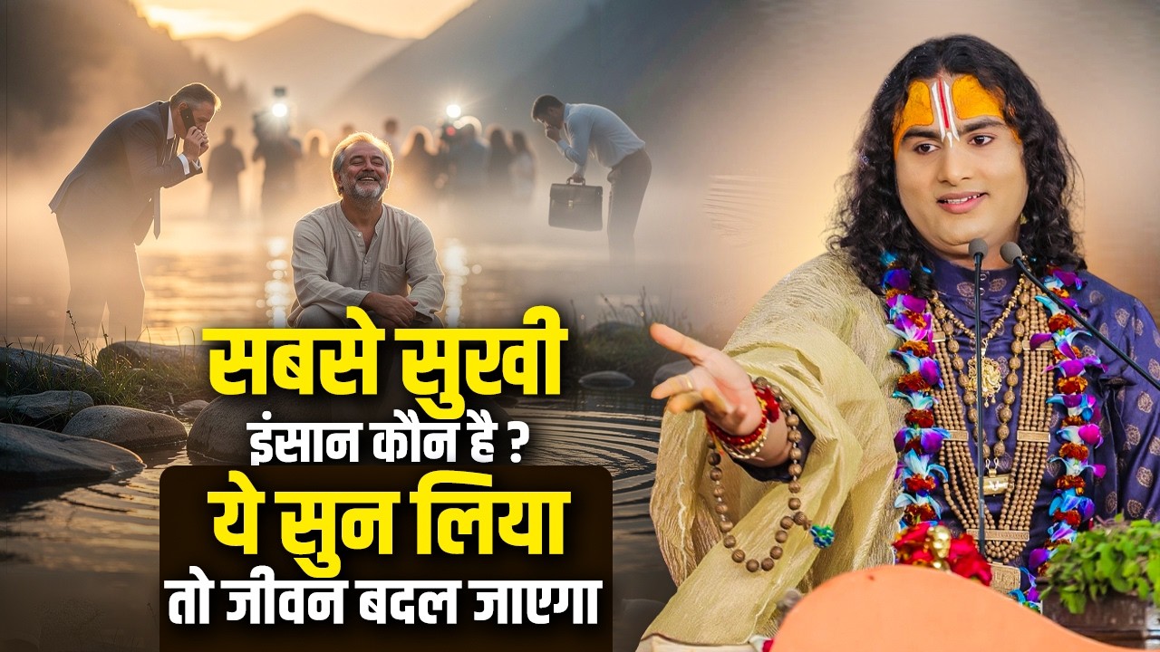 सबसे सुखी इंसान कौन है ? ये सुन लिया तो जीवन बदल जाएगा | Aniruddhacharya Ji Maharaj #sukh #dukh