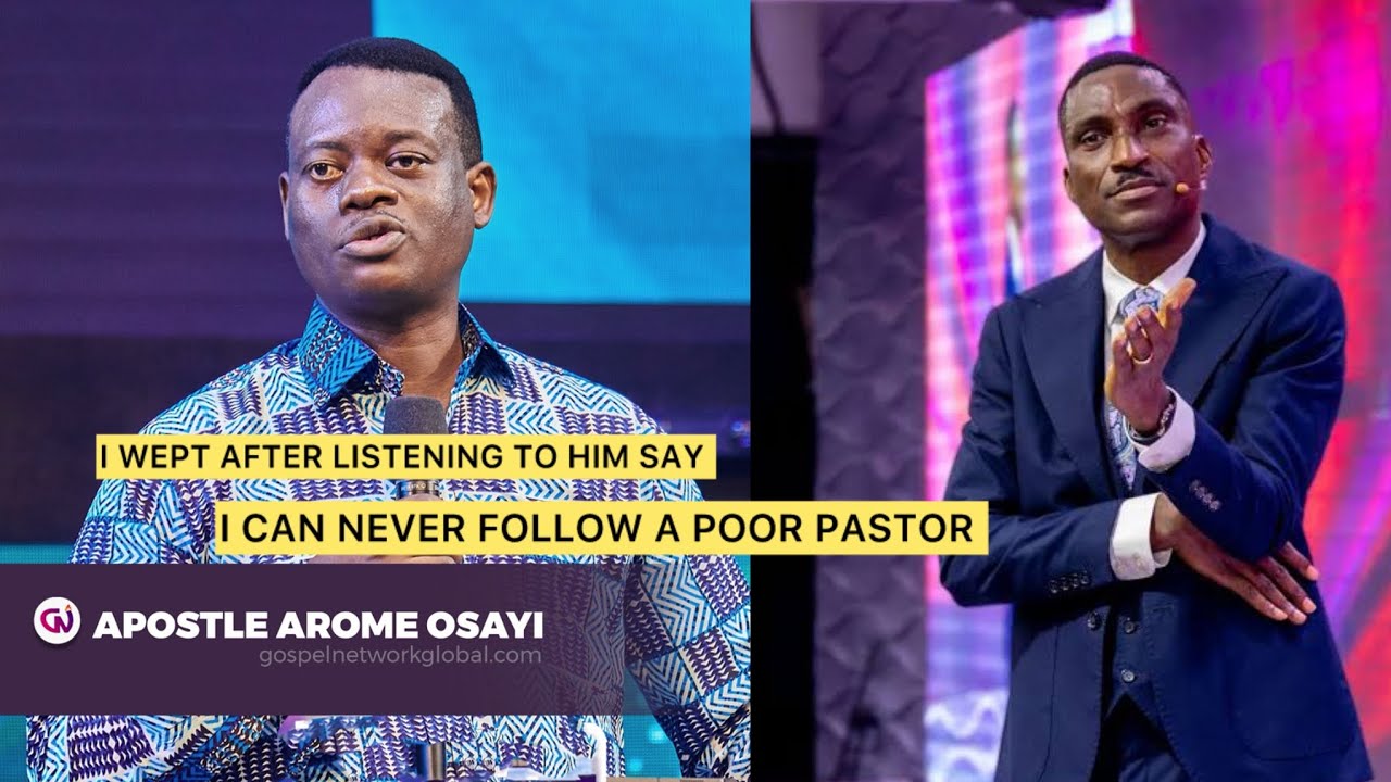 Apostle Arome Osayi Reacts to Pastor Korede Komaiya’s “I Can Never Follow a Poor Pastor” Statement