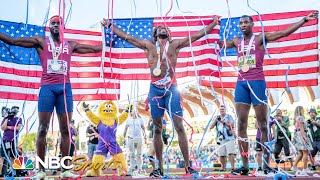 Noah Lyles: "The 200 accepted my marriage proposal" after historic worlds performance | NBC Sports