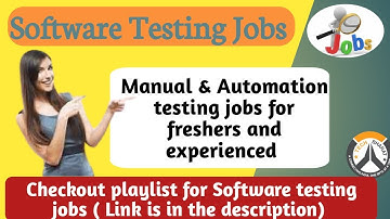 WFH testing jobs | Software testing Jobs 2025 | Manual & Automation Testing | QA Jobs | Tech Bharat