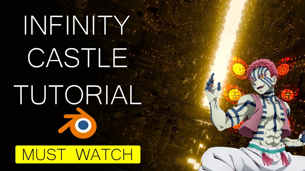 HOW TO MAKE INFINITY CASTLE IN BLENDER |  ONE AND ONLY BLENDER TUTORIAL |