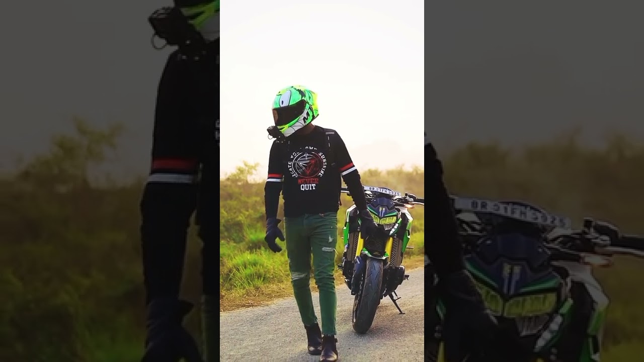 Kawasaki z900 viral status 💚 - Solo Rider || 