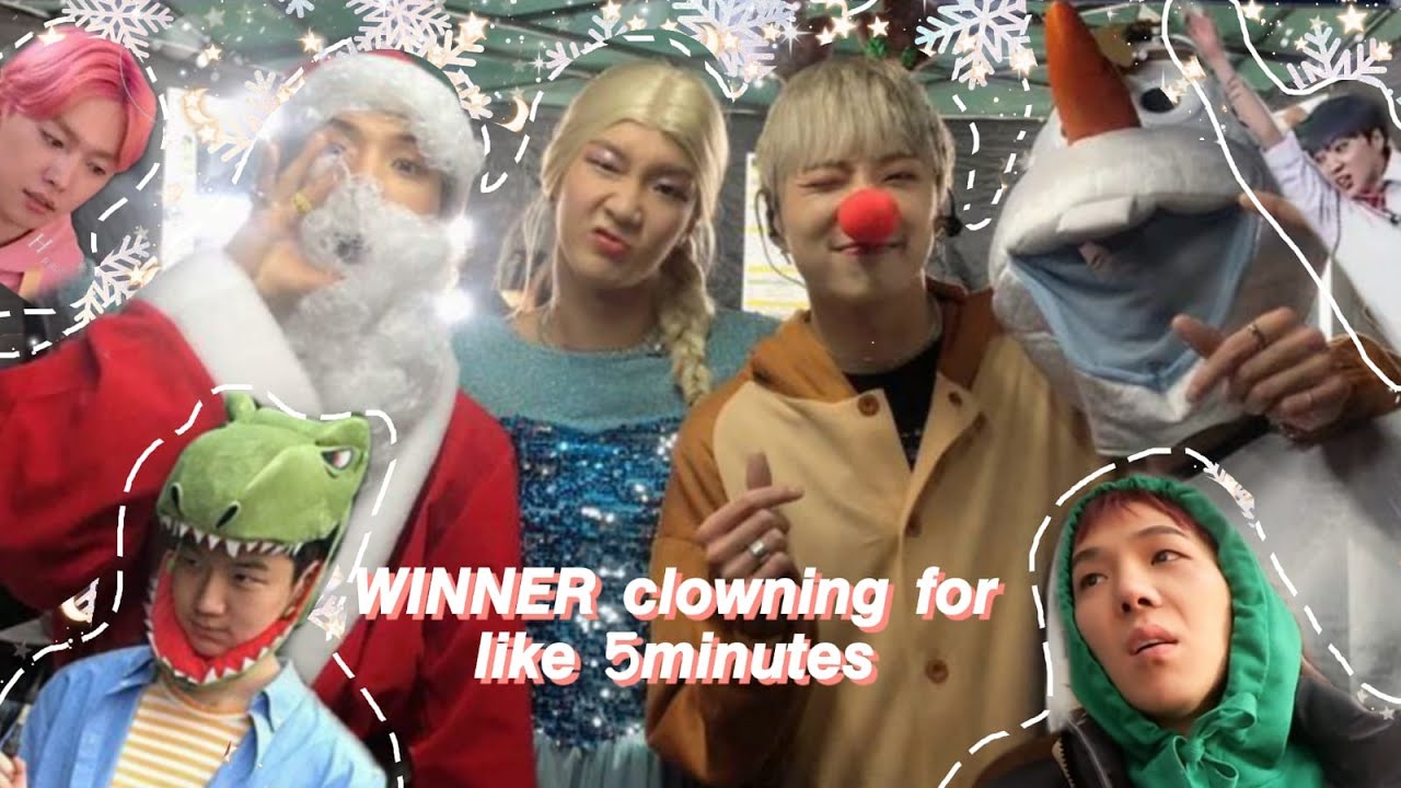 WINNER and their clown moments 🎄