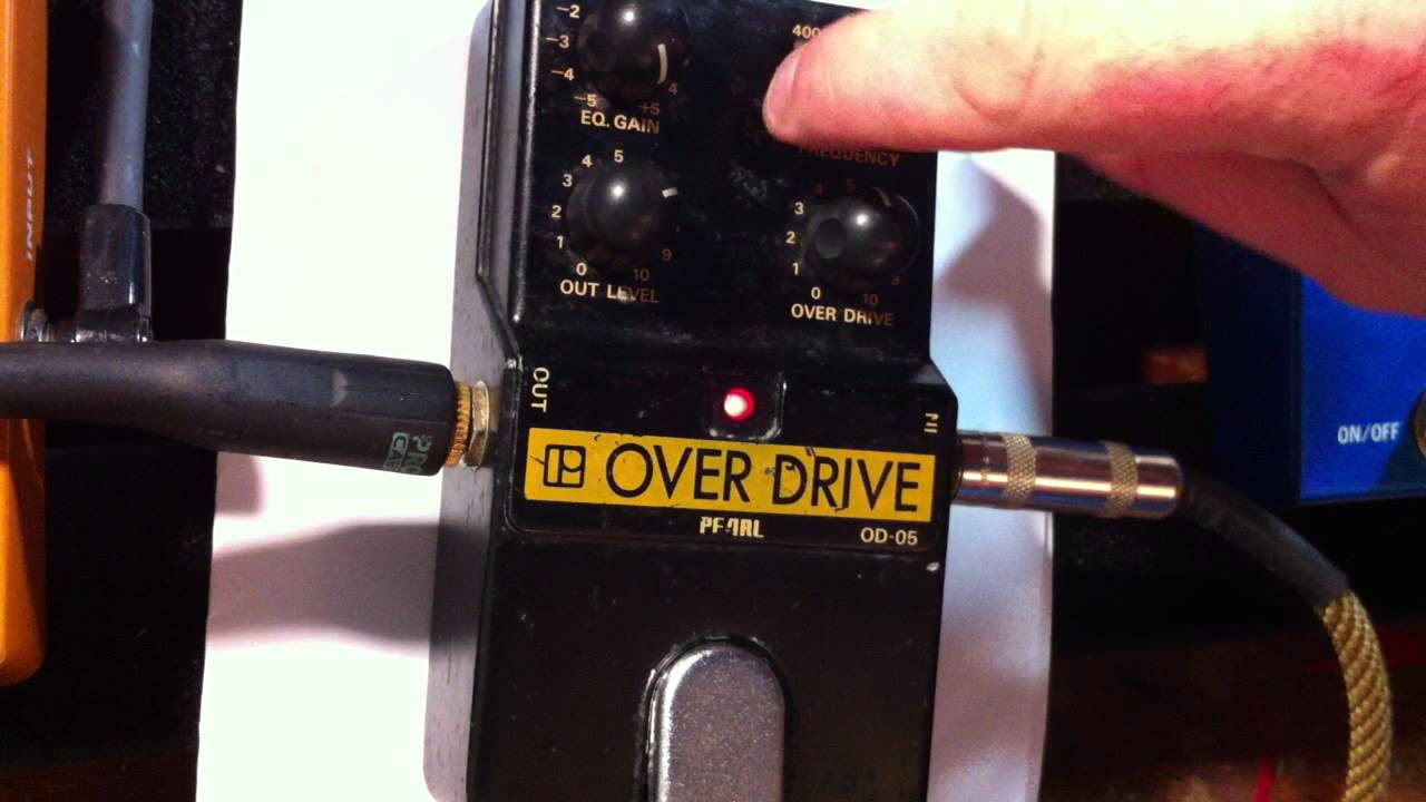 Pedal Demos by Andy B: 1980s Pearl OD-05 Overdrive - YouTube