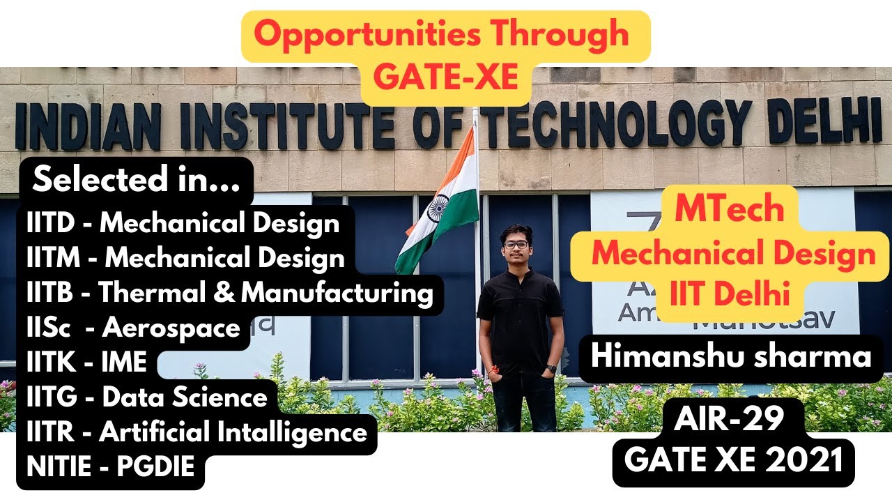 Opportunities Through GATE XE In IITs IISc NITIE YouTube Opportunities Through GATE XE In IITs IISc NITIE YouTube