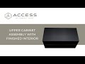 Access Upper Cabinet Assembly with Finished Interior - Access by Cabinet Joint | Modern Frameless