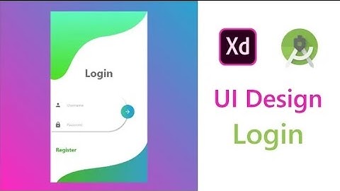 Simple Login UI design XD to Android Studio XML Tutorial | Login page design Free Source code