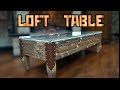 Кожа, стекло, дерево. Столик в стиле лофт. Loft table DIY