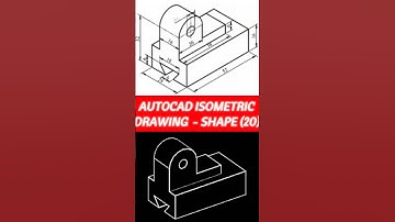 AutoCAD Isometric Drawing - Shape (20) #short #skills #tutorial #fyp #foryou