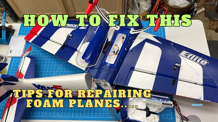 How to repair your foam RC Plane