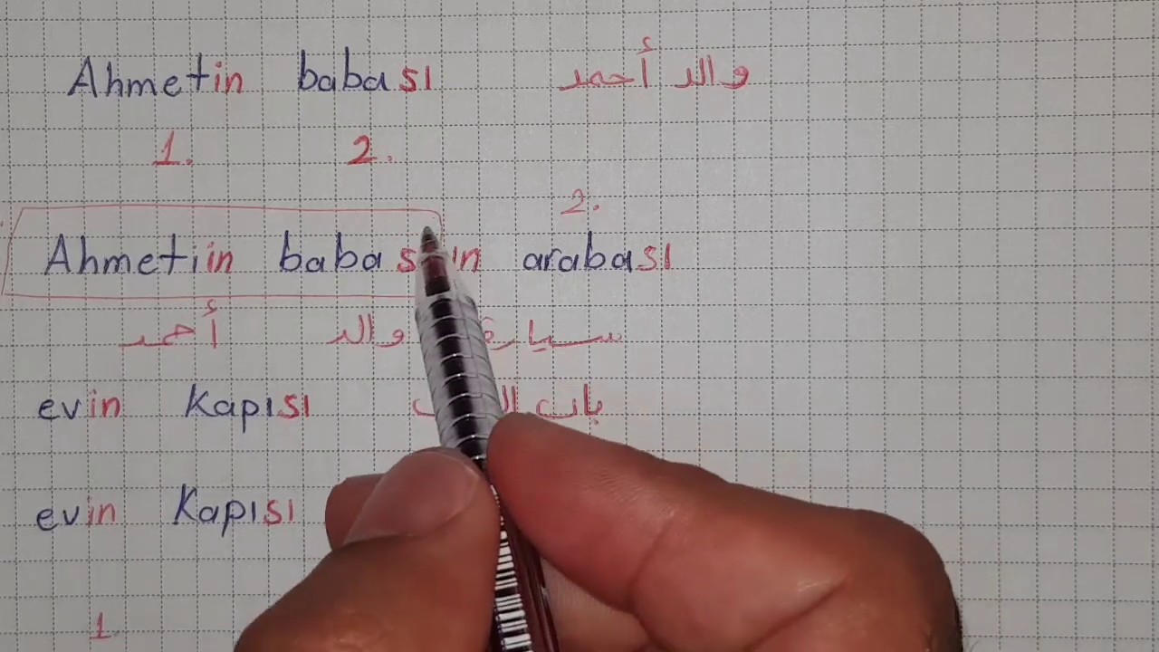 الدرس الحادي عشر: حل لغز قاعدة zincirleme  مع تطبيقات على المضاف و المضاف إليه