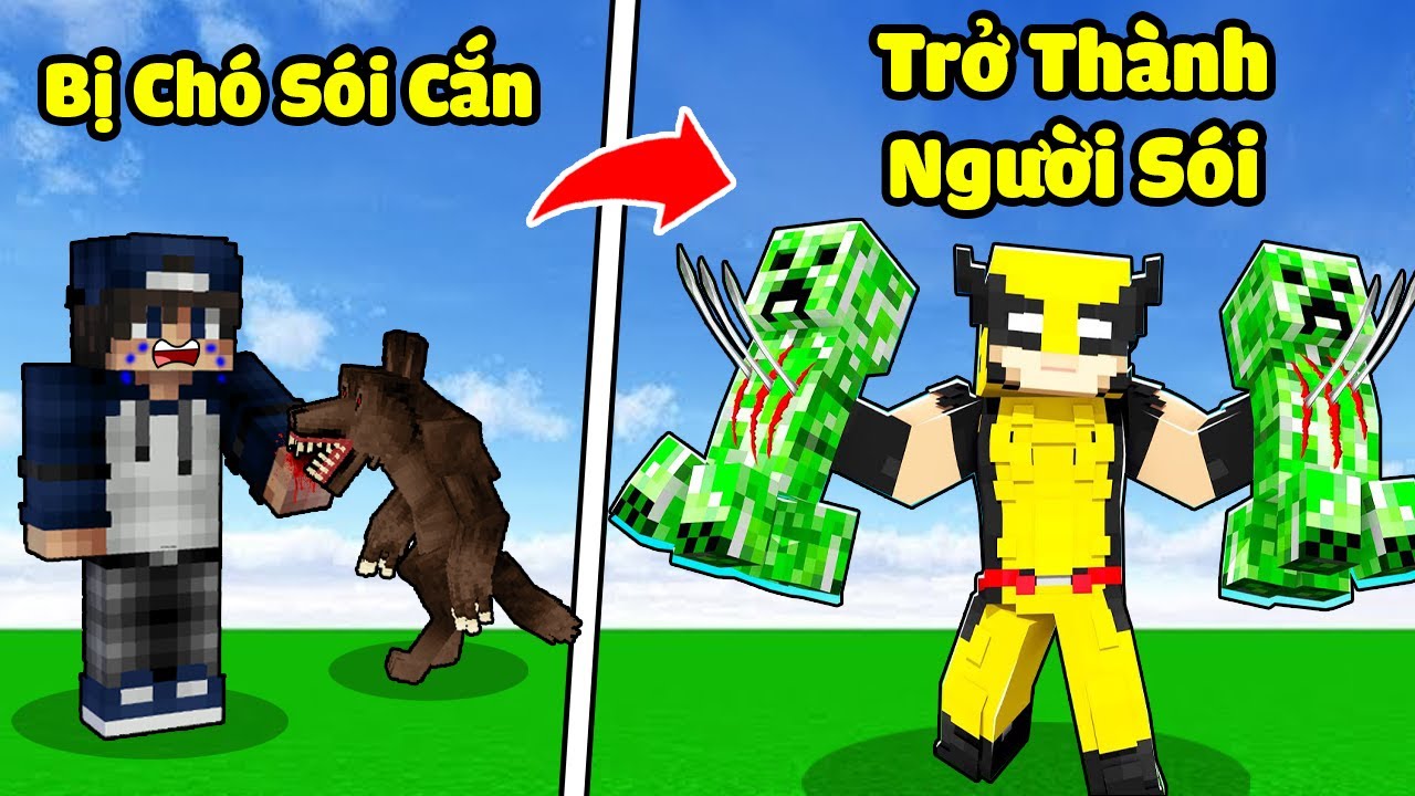 bqThanh Bị Chó Sói Cắn Rồi Trở Thành NGƯỜI SÓI Giải Cứu Ốc Khỏi Quái Vật Trong Minecraft ?