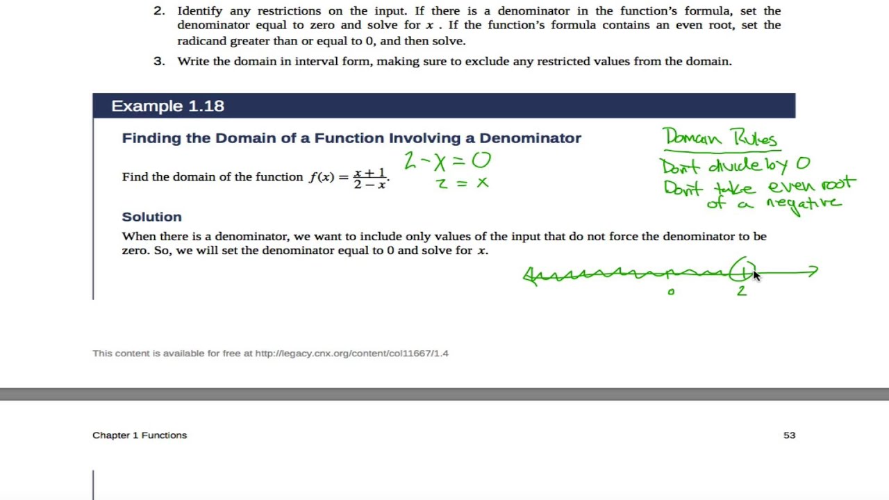 Openstax Precalculus OpenStax PreCalculus Example 1.18 - YouTube