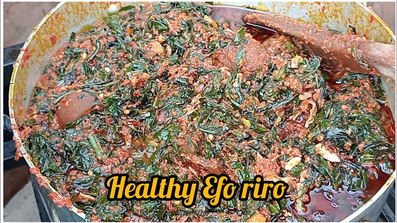 How To Make Efo riro Soup recipe / Nigeria Vegetable Soup /Large