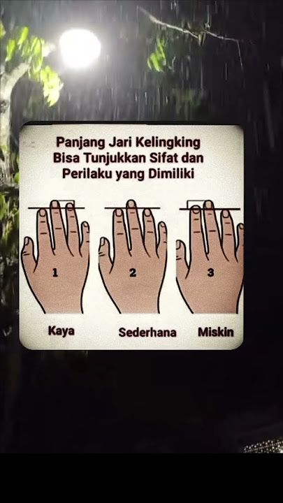 Jari Kelingking dan Sifat  #kepribadian #shortsviral