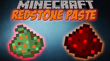 Minecraft 1.6.4 Redstone paste Mod Showcase. Redstone goes up walls.
