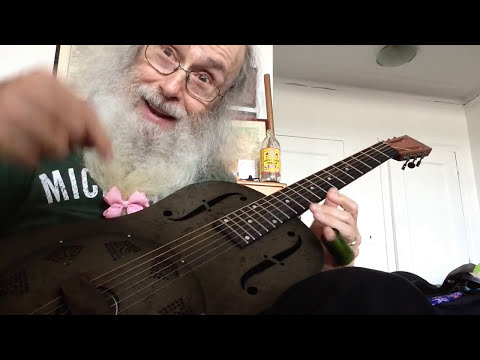 Slide Guitar Blues Guitar Lesson In Open D Tuning. Fingerpicking Open D Blues For All Of Youse YO!