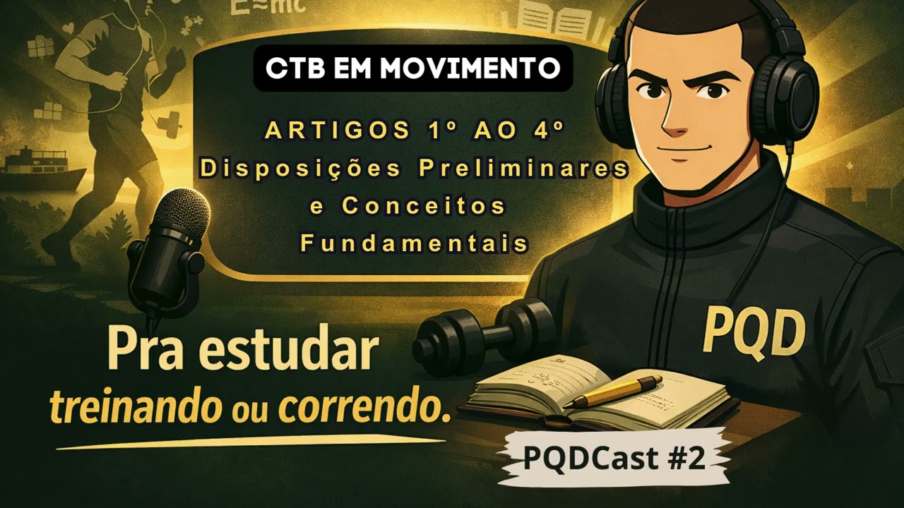 PQDCast #2  - CTB em Movimento Artigos 1º ao 4º - Disposições Preliminares e Conceitos Fundamentais