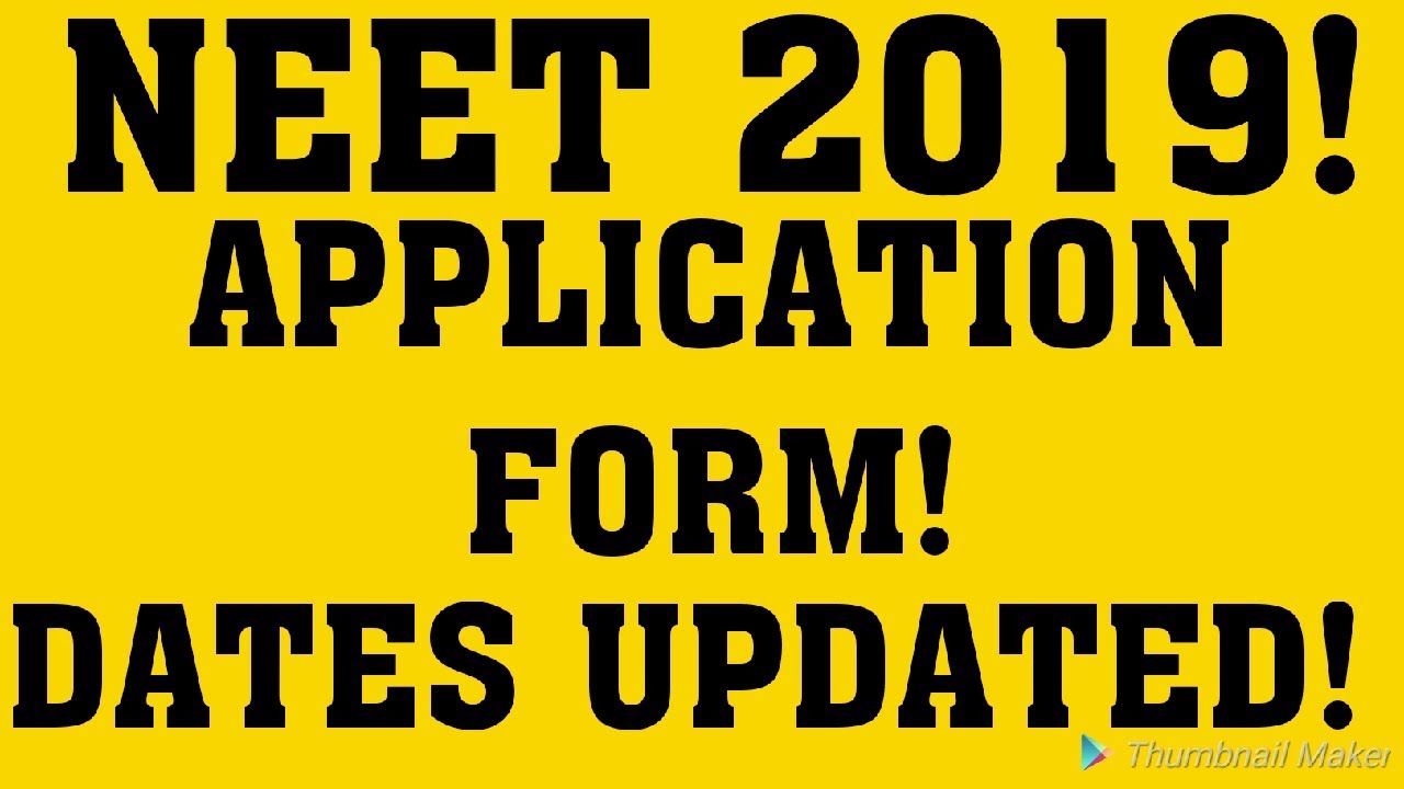 2019 NEET FORM DATES! HOW TO FILL APPLICATION FORM NEET 2019  CORRECTION NUMBER OF ATTEMPT