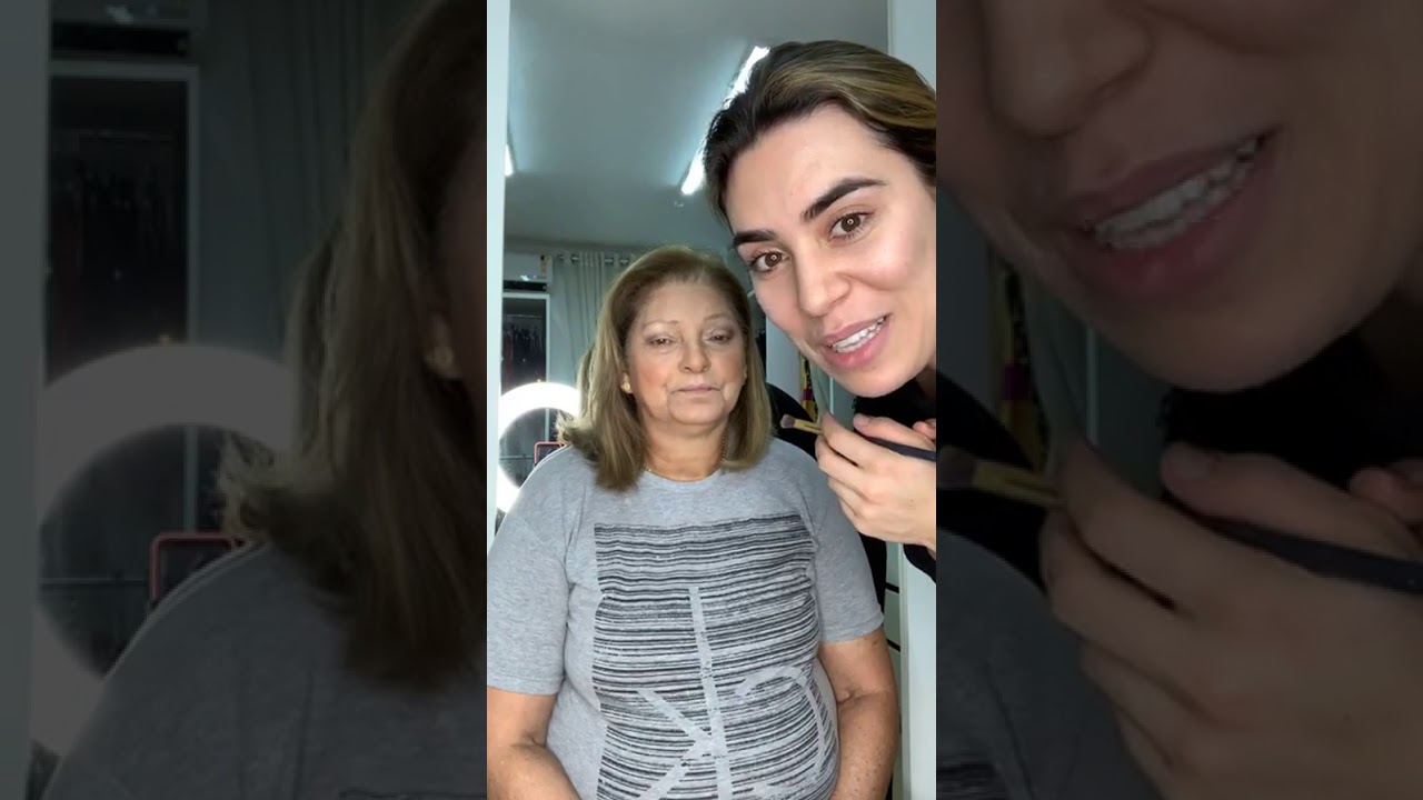 Naiara Azevedo Maquiando a sua Sogra