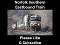 Slow Moving Norfolk Southern Train Eastbound Intermodal Listen to the Roar #train #railfans #shorts
