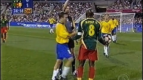 BRASIL 1X2 CAMARÕES QUARTAS OLIMPÍADAS 2000 GLOBO