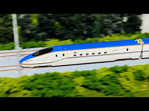 Nゲージ KATO E7系北陸新幹線「かがやき」12両編成 走行動画 - YouTube