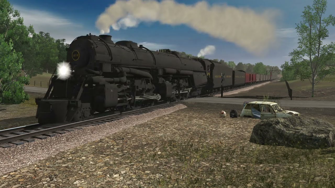 Norfolk and Western #1218 Coal Train Run-By