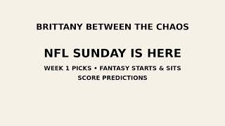 My NFL Week 1 Picks Might Piss You Off  | Winners, Upsets & Fantasy Starts/Sits
