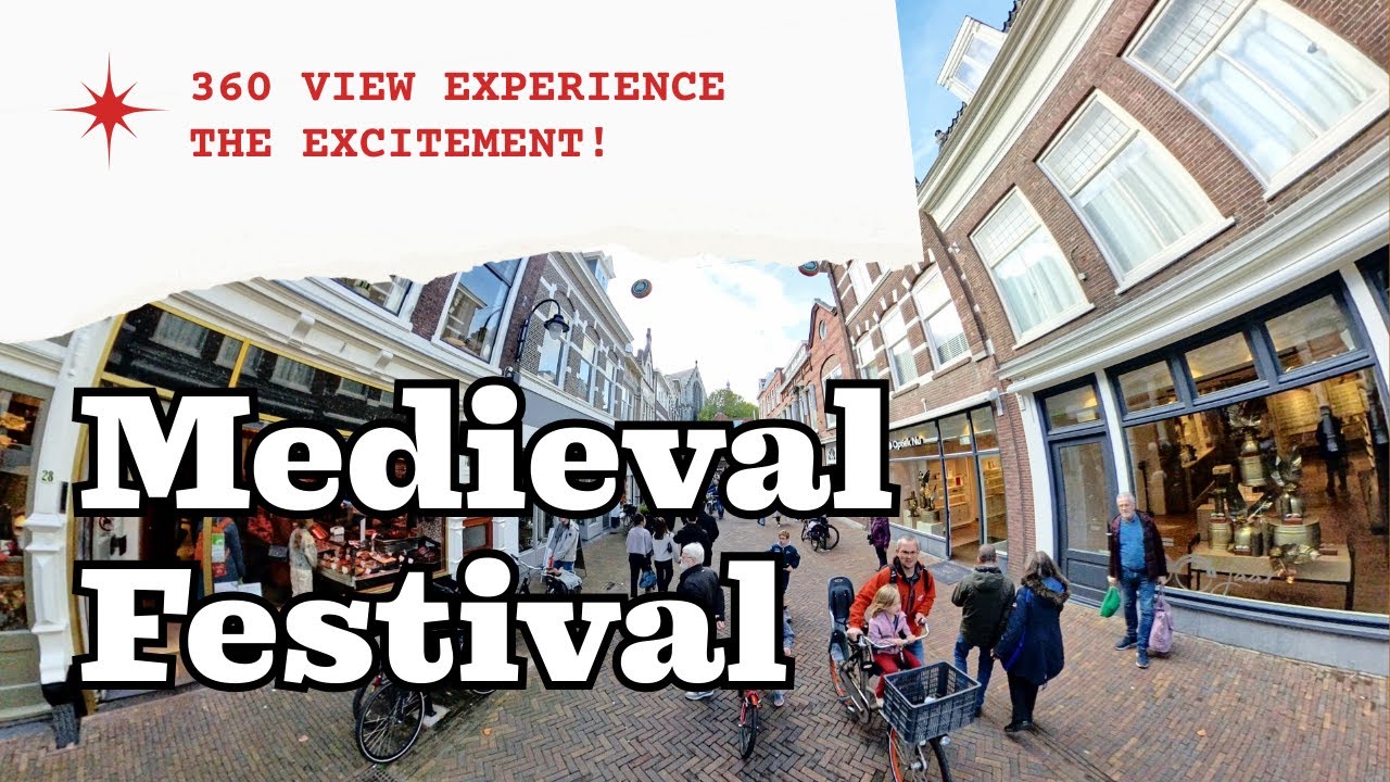🎥 Crazy Saturday – Medieval Festival in Gouda | 360° Virtual Tour | Zotte Zaterdag 2025