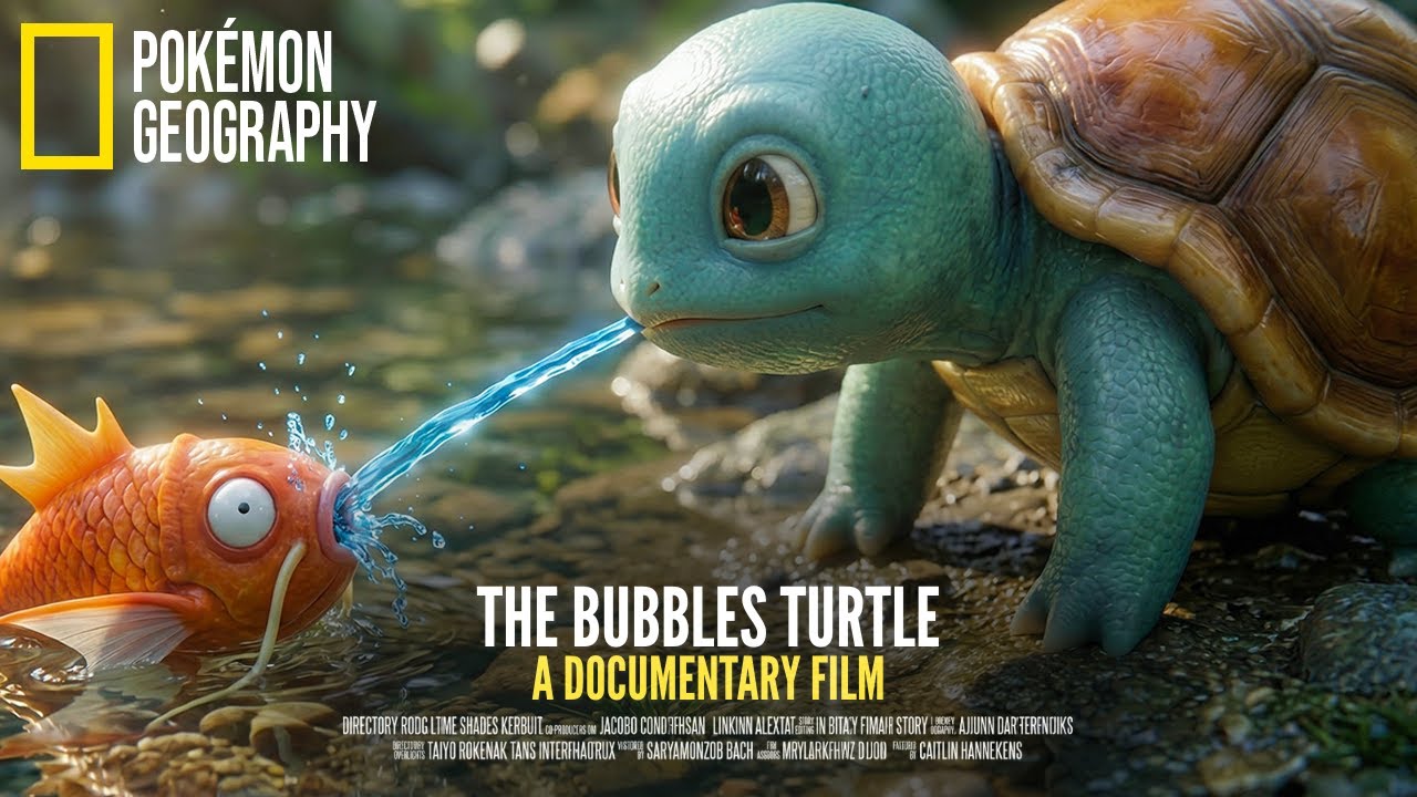 NatGeo: Squirtle | The Bubbles Turtle – A Tiny Splash (Real-Life Pokémon)