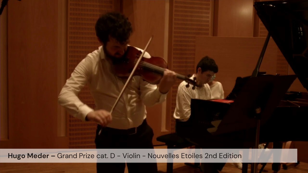 Hugo Meder Grand Prize Catd Violin Nouvelles Etoiles 2nd Edition Youtube 