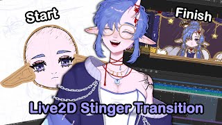 I made a "Cardboard Theatre" Stinger Transition in Live2D