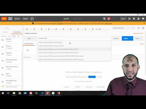 19 Nodejs MVC Knockout Project  BackEnd delete customer data by id endpoint route and controller