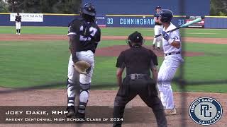 Joey Oakie Prospect Video, RHP, Ankeny Centennial High School Class of 2024, Area Codes