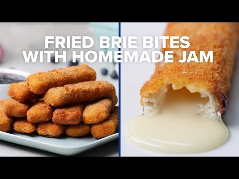 Fried Brie Sticks With Homemade Jam