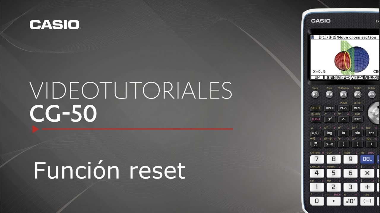 Calculadora Gr fica CASIO Fx CG50 Funci n Reset YouTube Calculadora Gr fica CASIO Fx CG50 Funci n Reset YouTube