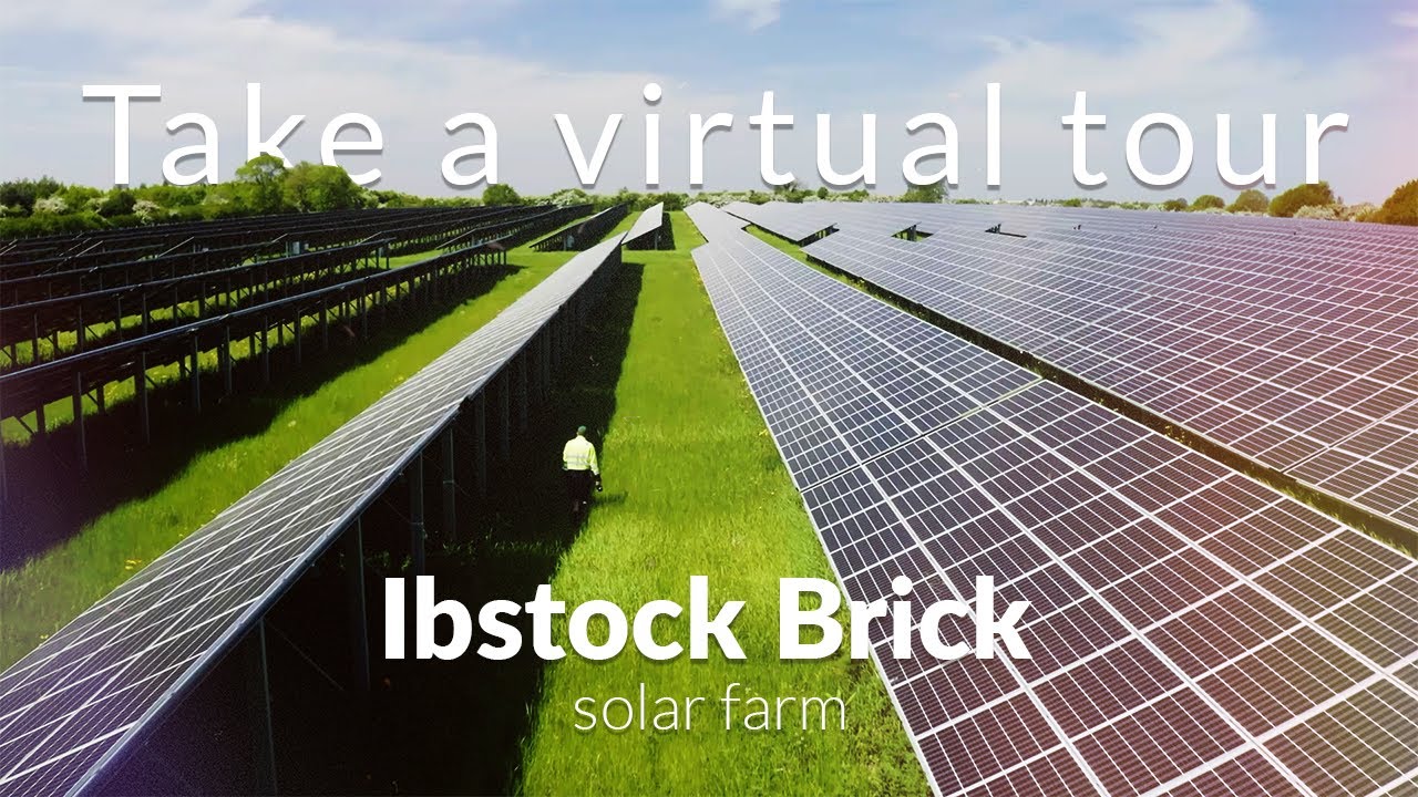 Virtual tour of Ibstock Brick solar farm, UK - YouTube