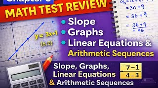 Chapter 3 Math Test Review: Slope, Graphs, Linear Equations & Arithmetic Sequences