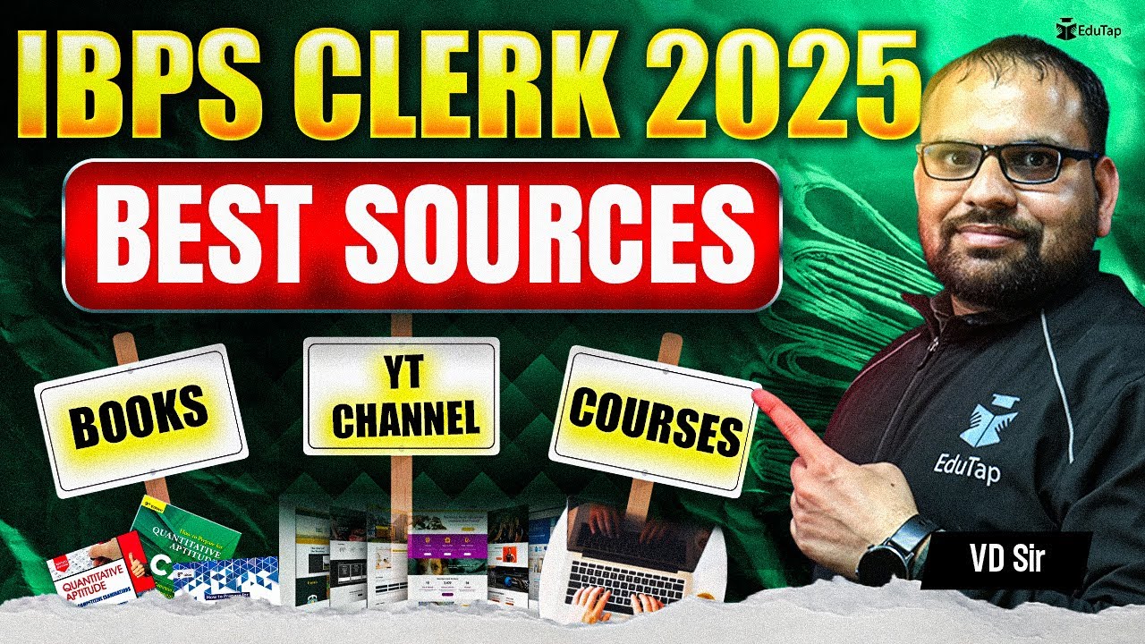 IBPS Clerk Preparation 2025 | Best Book For IBPS Clerk Preparation | IBPS Clerk Free Study Material