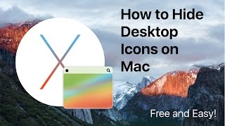 How to hide all desktop icons on mac for free - in 4K!