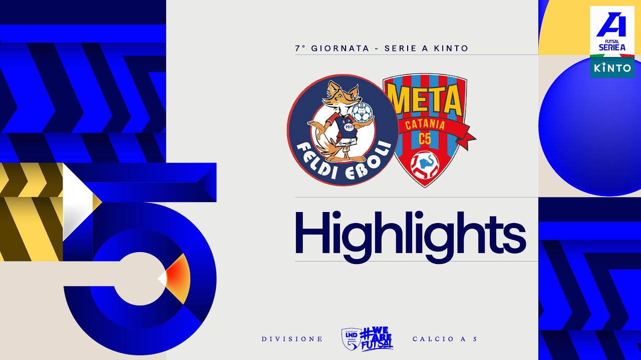Feldi Eboli-Covei Meta Catania 3-4 | Gol e highlights | 7ª giornata | Serie A KINTO 2025/2026