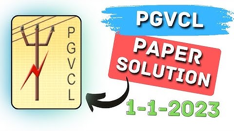 PGVCL પેપર સોલ્યુશન (1-1-2023) #pgvcl_paper_solution #pgvcl #paper_solution #pgvcl_exam #Pgvcl_2023
