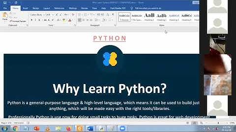 Introduction to Python Webinar Demo Class.