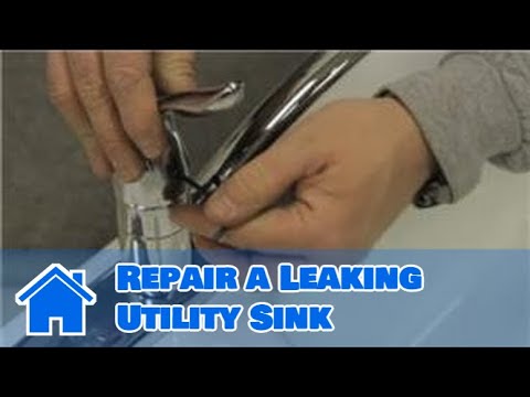 Sink Maintenance : How to Repair a Leaking Utility Sink - YouTube
